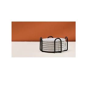 Support de sous-verre en métal forme ronde accessoires de cuisine faits à la main support de sous-verre en métal prix bas - Product Image 1