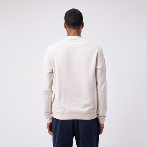 Alta calidad impreso bordado gráfico manga larga Color sólido hombres cuello redondo invierno Sudadera con capucha 100% algodón polar - Product Image 5