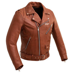 Elegante chaqueta de cuero Streetwear para hombres | Chaquetas de cuero PU o real hechas a medida para moda urbana y venta al por menor - Product Image 1