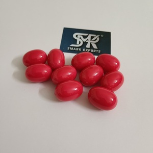 Cuentas de Resina Ovaladas de Ángel Rosa Brillante Hechas a Mano, Ecológicas, con Acabado Liso, Suministros para Joyería, Manualidades, Proyectos de Bricolaje, Pulseras de Cuentas - Product Image 5