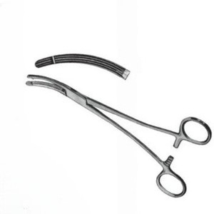 Pince gynécologique Heaney Ballentine pour hystérectomie, 21 cm, en acier inoxydable, courbée, pour procédures utérines et chirurgicales - Product Image 3