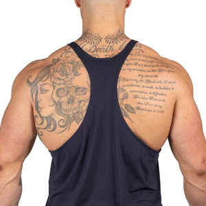 Material de alta calidad, camiseta sin mangas transpirable de talla grande, ropa de entrenamiento de gimnasio de gran tamaño hecha a medida, camisetas sin mangas de estilo informal a bajo precio - Product Image 6
