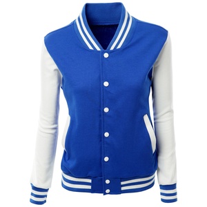 Vestes universitaires légères pour femmes avec fermeture à un bouton, impression de logo personnalisé, style streetwear, manches complètes, OEM 2025 - Product Image 1