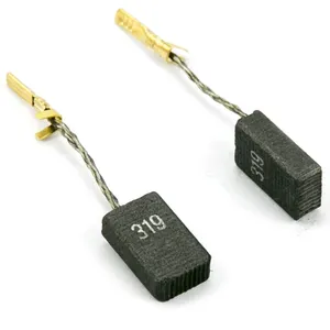 Brosse en cuivre et carbone W9-100 W9-125, performance fiable, tige carrée, remplacement pour la réparation d'outils électriques, 316055190 - Product Image 1