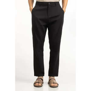 Pantalones Cargo Casuales de Corte Holgado con Logotipo Personalizado, Tela French Terry, Cierre de Cremallera Media, Pliegues, Talla 6XL, MN-TRC-SS25-027 B, Pantalones Holgados de Color - Product Image 3