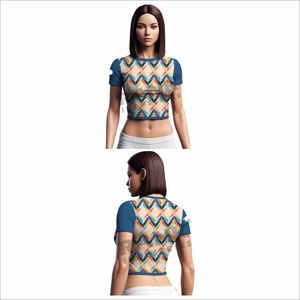 เสื้อครอปไซส์ใหญ่สำหรับผู้หญิงเสื้อครอปไซส์ใหญ่มีสไตล์ - Product Image 5