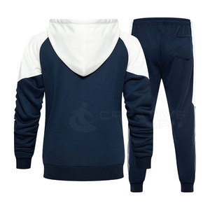 Ensemble de survêtement solide décontracté à capuche d'hiver personnalisé à la mode pour les marques de streetwear et de vêtements de sport 100% coton respirant - Product Image 2