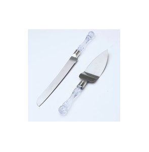 Servidor de pastel de acero y fiesta de boda y celebración de cumpleaños decoración pastel herramientas para MANGO Acrílico - Product Image 4