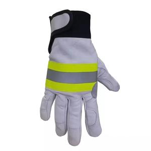 Guantes de conductor de trabajo de seguridad de mano de protección de cuero de vaca resistente al desgaste de alta calidad - Product Image 3