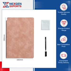 Última Llegada de Cuadernos de Tapa Dura de Alta Calidad, Cuaderno de Pizarra Blanca A5 de Cuero PU, para la Escuela, Oficina, Hogar y Educación, de Bajo Costo - Product Image 4