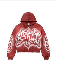 Sweat-shirts à capuche courts et épais, style streetwear, vintage, délavé à l'acide, impression personnalisée, sweat-shirt à capuche zippé délavé personnalisé - Product Image 4