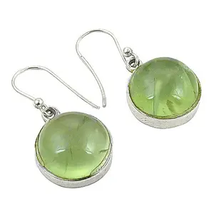 Pendientes de Plata 925 con Peridoto Verde para Mujer, Accesorio de Joyería de Moda - Product Image 1