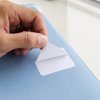 Étiquette autocollante rectangulaire personnalisée en relief, en papier synthétique durable pour classeur