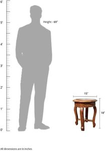 Tabouret en bois, beau tabouret fait à la main pour s'asseoir, salon, bureau, décoration de balcon, meubles de maison, petit tabouret de table brun - Product Image 5