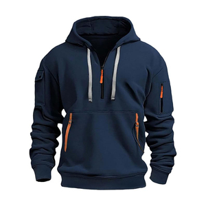 Alta calidad deporte poliéster algodón impresión Logo sudaderas Unisex pulóver Sudadera con capucha hombres sudaderas con capucha - Product Image 3