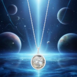 จี้สร้อยคอเงินประดับซิทริน - Product Image 3