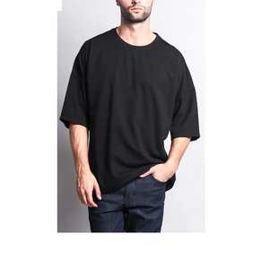 Ropa de calle para hombre GSM 250 de alta calidad, camiseta en blanco transpirable con logotipo de impresión pesada, servicio OEM de talla grande del proveedor BD - Product Image 6