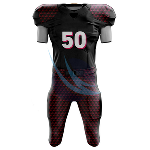 Ensemble maillot et pantalon de football américain Logo personnalisé Vêtements d'équipe pour l'école, le collège ou le club OEM Sportswear Factory Wholesale Supply - Product Image 2