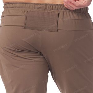 Wholesale High Quality Sports Blank Cloth Elastic Trackpants With No Labels French Terry Fabric Sweatpants Men - Product Image 4