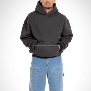 ผู้ผลิตเสื้อฮู้ดดี้ผู้ชายปี 2025 รับผลิตตามแบบและสีที่กำหนด เสื้อฮู้ดดี้ผู้ชายแบบถักเนื้อหนา ผ้าเฟรนช์เทอร์รี่ สำหรับผู้ชาย - Product Image 5