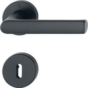 Juego de Rosetas de Aluminio Hamburg 1700/42KB/42KBS F9714M Redondas OB DIN para Manijas de Puertas y Ventanas Izquierda/Derecha Diseño HOPPE - Product Image 1