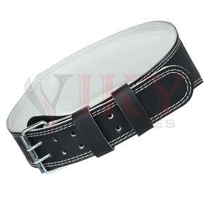 Ceinture de musculation en cuir de vachette PU durable, ceinture de musculation personnalisée pour la musculation et le cross-training - Product Image 3