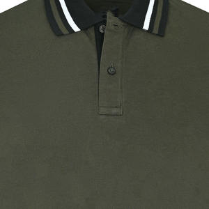 Vente en gros de polos décontractés pour hommes à manches courtes, motifs unis, chemises tricotées coupe régulière pour hommes, service OEM, graphiques personnalisés - Product Image 2