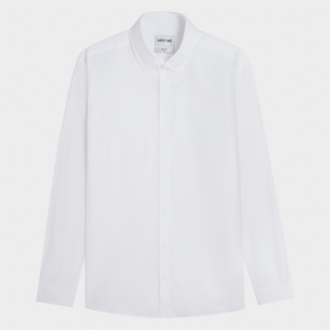 Aristino hommes blanc col Mandarin Anti-rides respirant coton mélangé chemises habillées vêtements de travail Style ALS2170Z vente en gros - Product Image 1