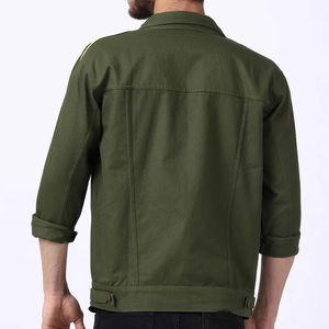 Abrigos Vaqueros de Manga Larga Estilo Urbano, Material de Algodón Resistente, Prenda de Moda para Uso Diario Informal - Product Image 3