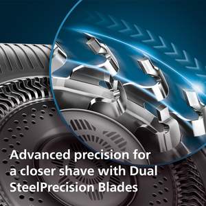 Afeitadora Eléctrica para Hombre, Húmeda y Seca, con Tecnología de Triple Cuchilla, Resistente al Agua IPX7, Lavable, Mini Afeitadora Facial Inalámbrica - Product Image 4