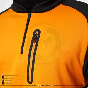 Sudadera Deportiva Unisex con Media Cremallera y Logotipo Personalizado Bordado OEM, de Alta Calidad, para Invierno, al Aire Libre, al por Mayor - Product Image 3