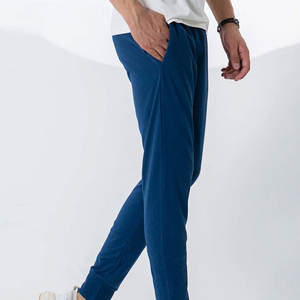 New Arrival High Quality Men's Straight Canvas Lightweight Mid Waist Casual Breathable <b>Drawstring</b> Closure Customizable <b>Trouser</b> - Product Image 5