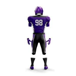 Conjunto de Uniformes de Fútbol Americano Sublimados de Diseño Personalizado, Conjunto de Uniformes de Fútbol Americano de Manga Corta de Alta Calidad - Product Image 3