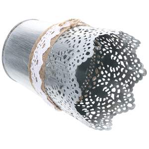 Florero rústico de Metal galvanizado, florero de estilo Rural francés, Cubo de flores, jarrones de estaño, centro de mesa, decoración del hogar - Product Image 3