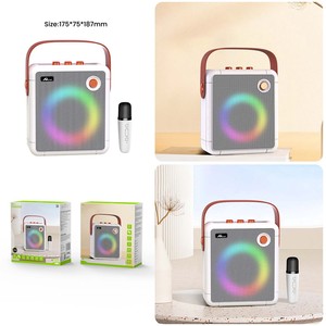 Home Digitalome 10W Battery-Powered Portable <b>Wireless</b> <b>Speaker</b> with RGB LED Lighting and Microphone SPA-118 for Home Use - Product Image 4