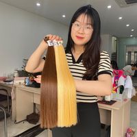 Bundles de Cheveux Humains Raw Vison Vierge Os Cheveux Raides Blonde Platine 60 # Frêne Couleur Trame Bundles de Cheveux