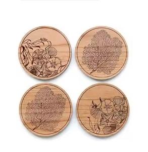 Top des tendances Accueil Restaurants Décoration Coaster Meilleure vente en bois imprimé en forme de carré Coaster au prix de gros - Product Image 3