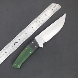 Couteau Skinner entièrement forgé à la main, manche en Micarta G10, étui en cuir - Product Image 3