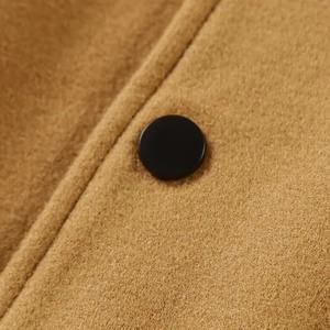 Veste universitaire d'hiver décontractée pour homme, coupe régulière, OEM personnalisée, en laine et cuir, style streetwear, couleur personnalisée, coupe-vent - Product Image 3