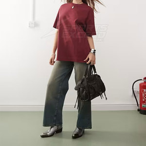 Camiseta de manga corta superventas, camiseta de gran tamaño, nuevo diseño, camiseta de gran tamaño, camiseta de moda de gran tamaño para adultos - Product Image 4