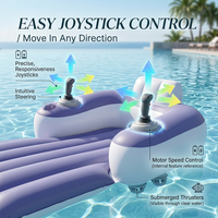 Flotador Inflable Eléctrico con Motor, Balsa de PVC Recargable para Piscina, Silla Relajante Acuática para Resort, Playa o Lago