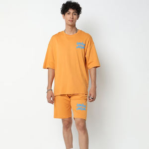 Conjunto de camisetas para hombre con gráfico personalizado de manga corta a la moda, ropa de verano para hombre, Conjunto de camiseta y pantalones cortos con estampado Puff para hombre - Product Image 1