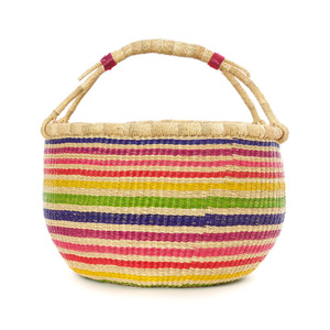 Paniers africains en jonc de mer fabriqués à la main panier en raphia panier de fruits magazine articles de maison stockage - Product Image 1