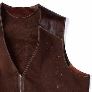 Gilet en cuir confortable de haute qualité Logo personnalisé professionnel Dernier style décontracté Respirant Services OEM Prix raisonnable - Product Image 6
