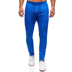 กางเกงวอร์มลำลองผู้ชายคุณภาพพรีเมียม ผ้าฝ้าย 100% เอวยางยืดใส่สบาย สไตล์สตรีทแวร์ มีกระเป๋า กางเกงทรงทันสมัย - Product Image 1