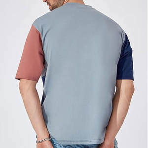 Venta caliente de los hombres de microfibra de gran tamaño Fitness Crew Camiseta 100% algodón transpirable y precio de fábrica impreso - Product Image 3