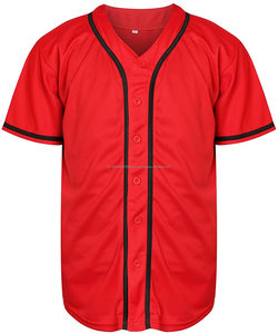Camisetas de béisbol y softbol personalizadas para hombres y mujeres Ropa deportiva roja de alta calidad con diseños de patrones en blanco - Product Image 2