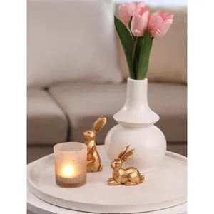 Statue de cheval en métal de luxe moderne, décoration intérieure, sculpture polie moderne, figurine tendance pour la décoration de la maison - Product Image 5