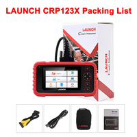 Escáner OBD2 Profesional LAUNCH CRP123X, Lector de Códigos de 12V, Herramienta de Diagnóstico para Todos los Autos