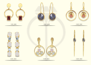 Emerald Ruby Sapphire Precious สร้อยคอยาว18นิ้วทองชุบ925เงินสเตอร์ลิงเชือกสร้อยคอโซ่